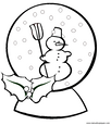 laminas para colorear dibujos de adornos de navidad